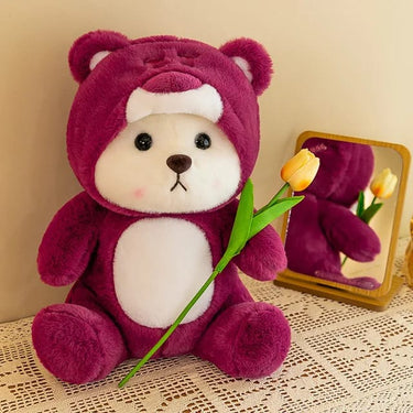 HOODIE TEDDY BEAR SOFT STUFF TOY - 25CM